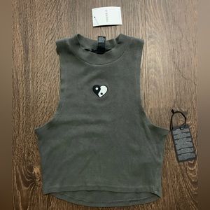 Ying & Yang Halter Top